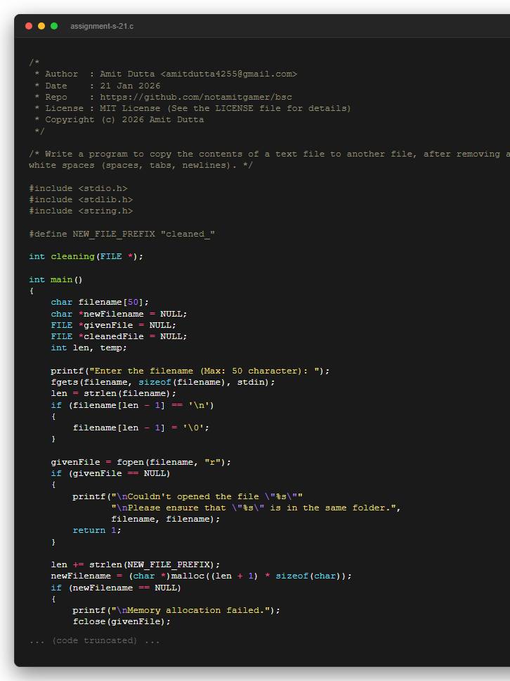 Write a program to copy the contents of a text file to another file, after removing all white spaces (spaces, tabs, newlines).
